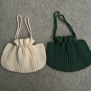 Crocheted set of 2 Bags